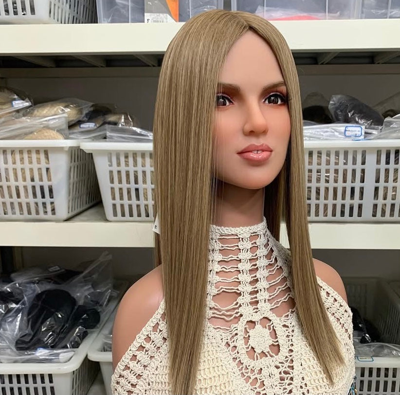 Jewish Wigs Natural Straight Balayage Virgin Human Hair Lace Top Wig