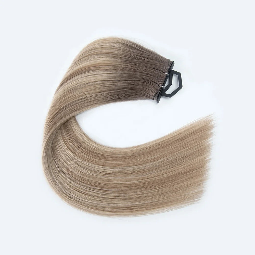 Whosale 100% Russian Single Donor Raw Virgin Hair No tangle No Shedding Sew in Genius Weft Human Hair Extensions