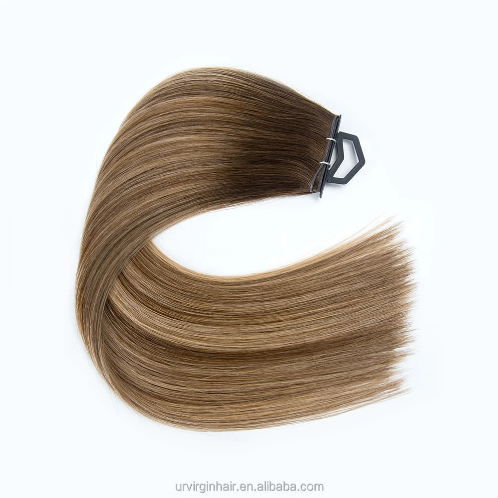 Whosale 100% Russian Single Donor Raw Virgin Hair No tangle No Shedding Sew in Genius Weft Human Hair Extensions