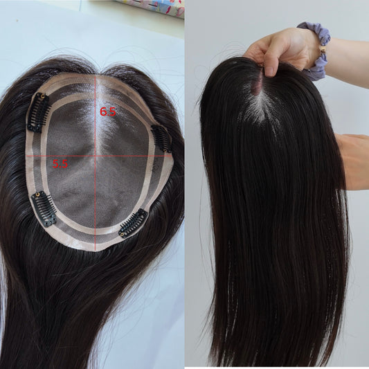 6.5“×5.5” MONO Top Virgin Human Hair Topper