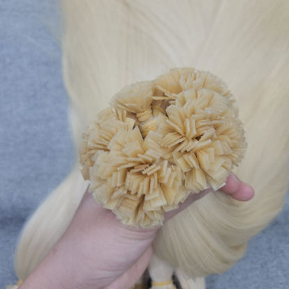 Flat Tip Hair Extensions | Remy Human Hair Keratin Flat Tip Human Hair Extension