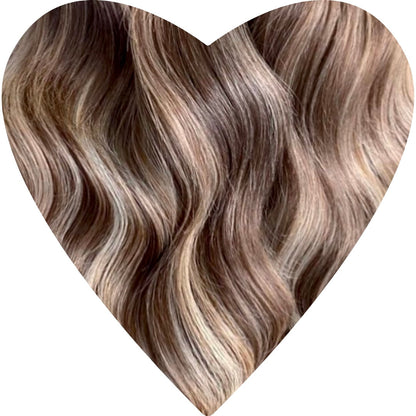 Flat Weft Human Hair Extensions 16”-22”