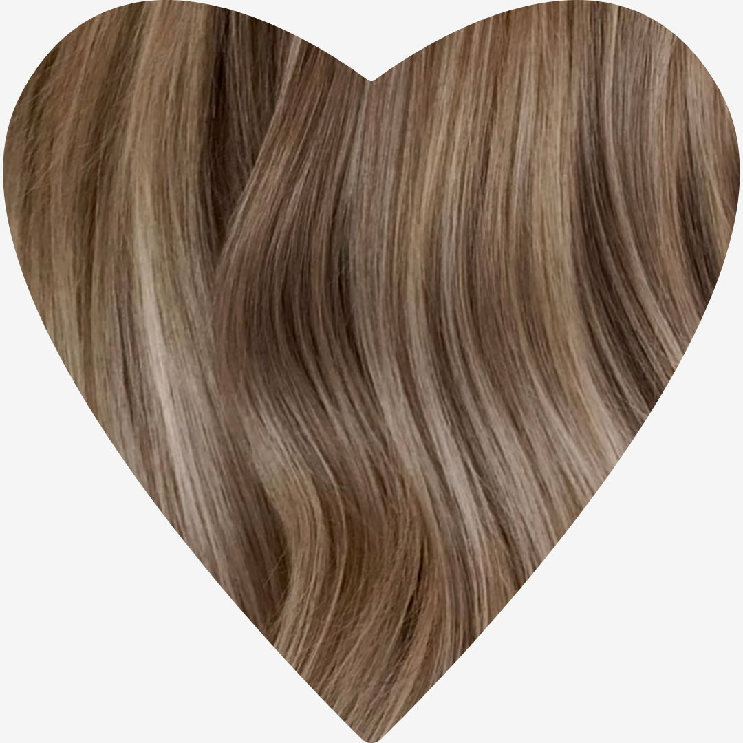 Flat Weft Human Hair Extensions 16”-22”
