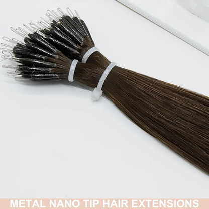 30" Nano Tip #T6.2-6.2/PLA Hollywood Bronde Human Hair Extensions - Michelle