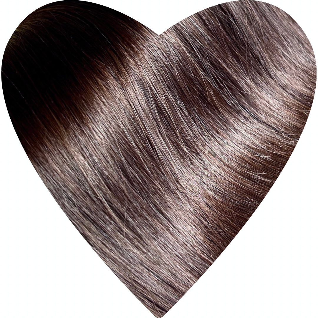 Flat Weft Human Hair Extensions 16”-22”