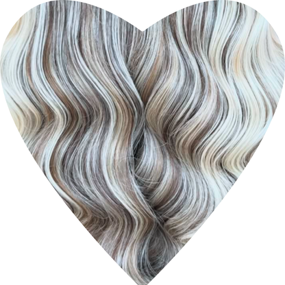 Flat Weft Human Hair Extensions 16”-22”