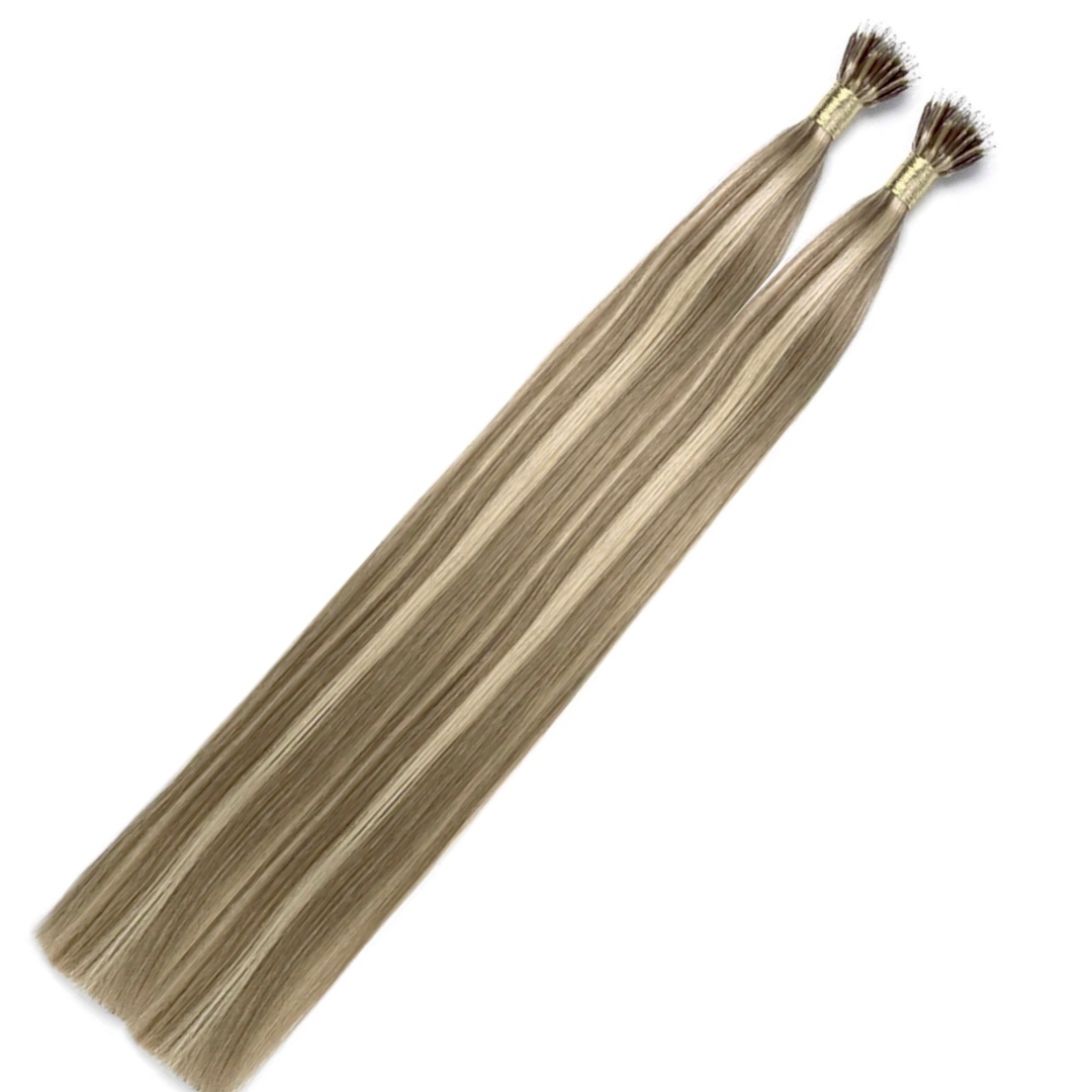 30" Nano Tip #T6.2-6.2/PLA Hollywood Bronde Human Hair Extensions - Michelle
