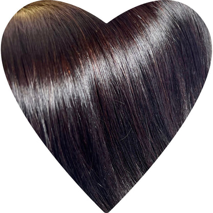Flat Weft Human Hair Extensions 16”-22”