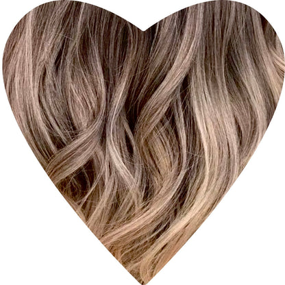 Flat Weft Human Hair Extensions 16”-22”