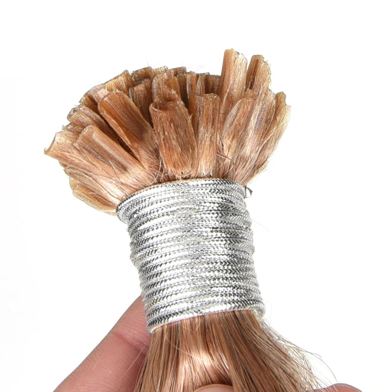 Manufacturer Direct Sale 100% Real Premium Remy Human Hair Thick Root U Tip Seamless Keratin Pre-Bonded Nail Hair Extensions